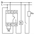 Регулятор температуры RT-820  50-264В АС/DC, от +4 до +30 гр., 16А, 1NO/NC 