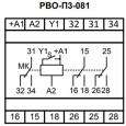 Реле времени однокомандное РВО-П3-081 ACDC36-240В УХЛ4 на DIN-рейку 