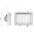 Светильник светодиодный GALAD АЗС LED-80 80W 4000К 230V 6800Lm IP65 -40/+40°С 346x251x124мм 5кг 