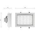 Светильник светодиодный GALAD АЗС LED-100 100W 4000К 230V 8500Lm IP65 -40/+40°С 346x251x124мм 5кг 