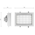 Светильник светодиодный GALAD АЗС LED-160 160W 4000К 230V 13600Lm IP65 -40/+40°С 346x251x124мм 5кг 