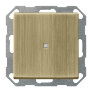 Выключатель одноклавишный с подсветкой Gira ClassiX Art Бронза (в сборе) 