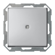 Выключатель одноклавишный с подсветкой Gira ClassiX Art Хром (в сборе) 