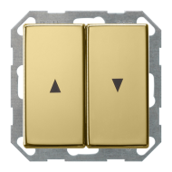Выключатель для рольставней Gira ClassiX Art Латунь (в сборе) 
