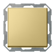 Выключатель одноклавишный Gira ClassiX Art Латунь (в сборе) 