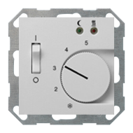 Терморегулятор для теплого пола с внешним датчиком Gira E2 Серый матовый (в сборе) 