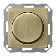 Светорегулятор поворотный 1000 Вт Gira ClassiX Art Бронза (в сборе) 