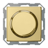 Светорегулятор поворотный 200 Вт Gira ClassiX Латунь (в сборе) 