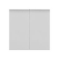 Выключатель двухклавишный Legrand Mosaic Белый (в сборе) 