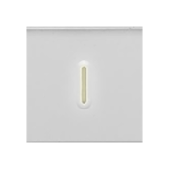 Выключатель одноклавишный с подсветкой Legrand Mosaic Белый (в сборе) 