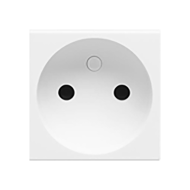 Розетка без заземления Legrand Mosaic Белый (в сборе) 