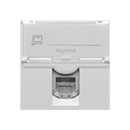 Розетка телефонная 1xRJ11 Legrand Mosaic Белый (в сборе) 
