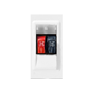 Розетка аккустическая на 1 модуль Legrand Mosaic Белый (в сборе) 