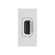 Розетка HDMI на 1 модуль Legrand Mosaic Белый (в сборе) 