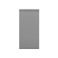 Переключатель одноклавишный (проходной) на 1 модуль Legrand Mosaic Алюминий (в сборе) 