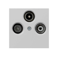 Розетка TV / SAT проходная Gira E2 Серый матовый (в сборе) 