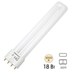 Лампа Osram Dulux L 18W/930 DE LUXE 2G11 тепло-белая 