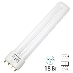 Лампа Osram Dulux L 18W/940 DE LUXE 2G11 холодно-белая 