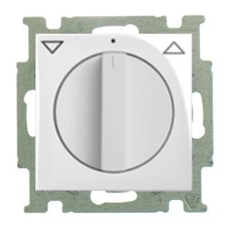 Выключатель для жалюзи поворотный ABB Basic 55 цвет белый шале (2713 UCDR-96-5) 