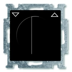 Выключатель для жалюзи поворотный ABB Basic 55 цвет черный (2713 UCDR-95-5) 