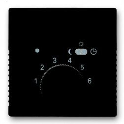 Накладка для терморегулятора 1095 U/UF-507, 1096 U ABB Basic 55 цвет черный (1795-95) 