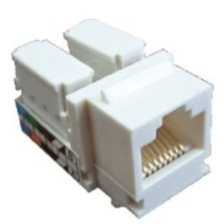 Механизм компьютерной розетки RJ-45, кат.5е, UTP Экопласт LK45 