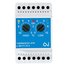 Терморегулятор OJ Electronics ETR/F-1447A на DIN-рейку с датчиком ETF-744/99 