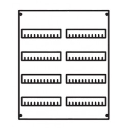 Панель под установку модульных устройств АВВ 2ряда/4 рейки 96 модулей высота 600 мм STJ2 V 0A 