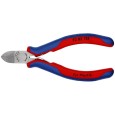 Кусачки боковые Knipex 125мм для пластмассы с двухкомпонентными рукоятками 