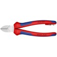 Кусачки боковые Knipex 180мм хромированные с двухкомпонентными рукоятками со страховочным кольцом 