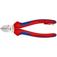 Кусачки боковые Knipex 160мм хромированные с двухкомпонентными рукоятками со страховочным кольцом 