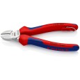 Кусачки боковые Knipex 160мм хромированные с двухкомпонентными рукоятками со страховочным кольцом 