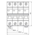 Автоматический выключатель ВА47-29 1Р 63А 4,5кА характеристика В ИЭК (автомат) 