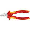 Кусачки диэлектрические Knipex 160мм двухкомпонентные ручки со страховочным кольцом VDE 1000V 