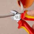 Кусачки диэлектрические Knipex 160мм двухкомпонентные ручки VDE 1000V 