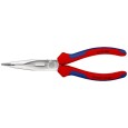 Длинногубцы изогнутые с режущими кромками Knipex 160мм хромированные двухкомпонентные рукоятки 