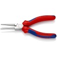 Круглогубцы прямые Knipex 140мм хромированные с двухкомпонентными рукоятками 