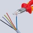 Круглогубцы прямые Knipex 160мм хромированные с двухкомпонентными рукоятками 