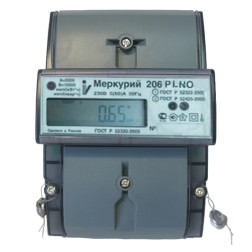 Электросчетчик Меркурий 206 PLNO 5-60А/230В кл.т.2,0 многотарифный ЖКИ PLC-I 