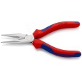 Длинногубцы прямые с режущими кромками Knipex 160мм хромированные с двухкомпонентными рукоятками 