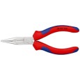 Длинногубцы прямые с режущими кромками Knipex 140мм хромированные с двухкомпонентными рукоятками 