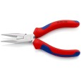 Длинногубцы прямые с режущими кромками Knipex 140мм хромированные с двухкомпонентными рукоятками 