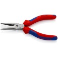 Длинногубцы прямые с режущими кромками Knipex 160мм фосфатированные с двухкомпонентными рукоятками 