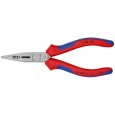 Длинногубцы Knipex 160мм для монтажа проводов фосфатированные с функцией снятия изоляции 