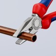 Пассатижи комбинированные Knipex 180мм хромированные с двухкомпонентными рукоятками 