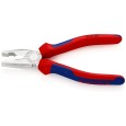 Пассатижи комбинированные Knipex 180мм хромированные с двухкомпонентными рукоятками 