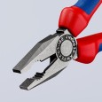 Пассатижи комбинированные Knipex 180мм фосфатированные с двухкомпонентными рукоятками 