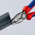 Пассатижи комбинированные Knipex 180мм фосфатированные с двухкомпонентными рукоятками 