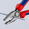 Пассатижи комбинированные Knipex 180мм фосфатированные с двухкомпонентными рукоятками 