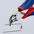 Плоскогубцы захватные Knipex изогнутые плоскокруглые губки 45° для электроники 115мм 